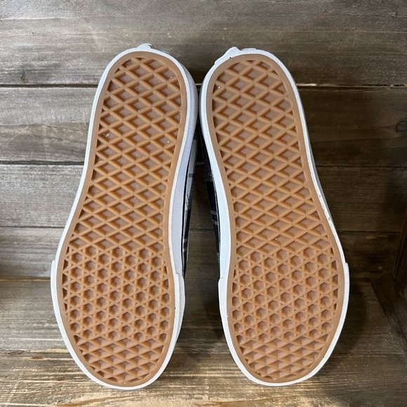 Womens Vans Old Skool Platform Check Plaid Skateboarding Shoes Sneakers Size 8 - Picture 5 of 6